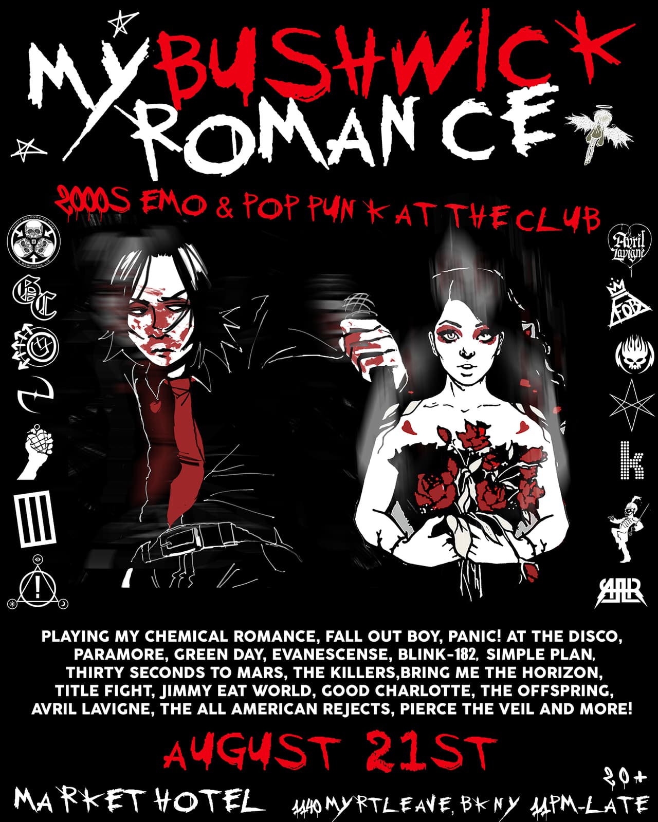 My Bushwick Romance: 2000's emo and pop punk party