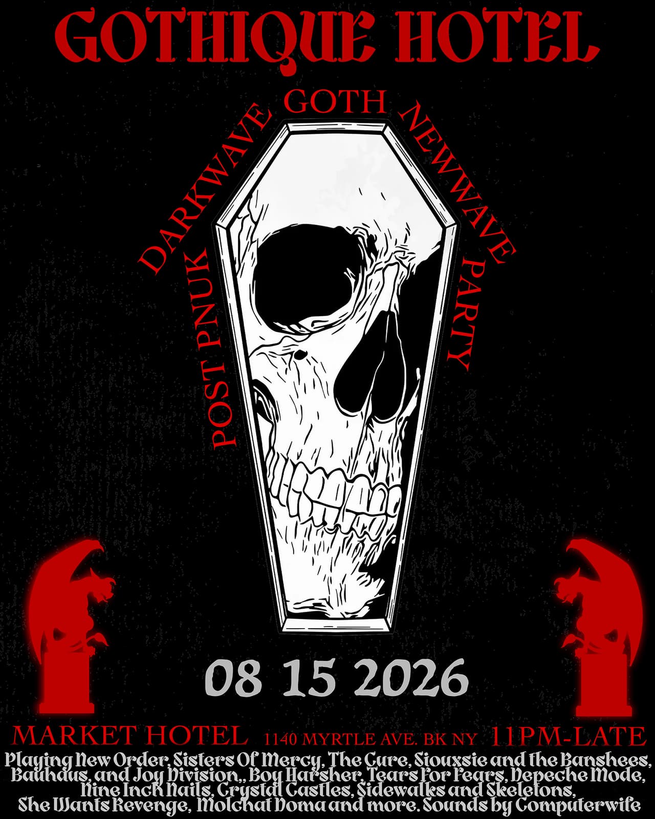 GOTHIQUE HOTEL: GOTH, DARKWAVE, NEWWAVE, POSTPUNK PARTY