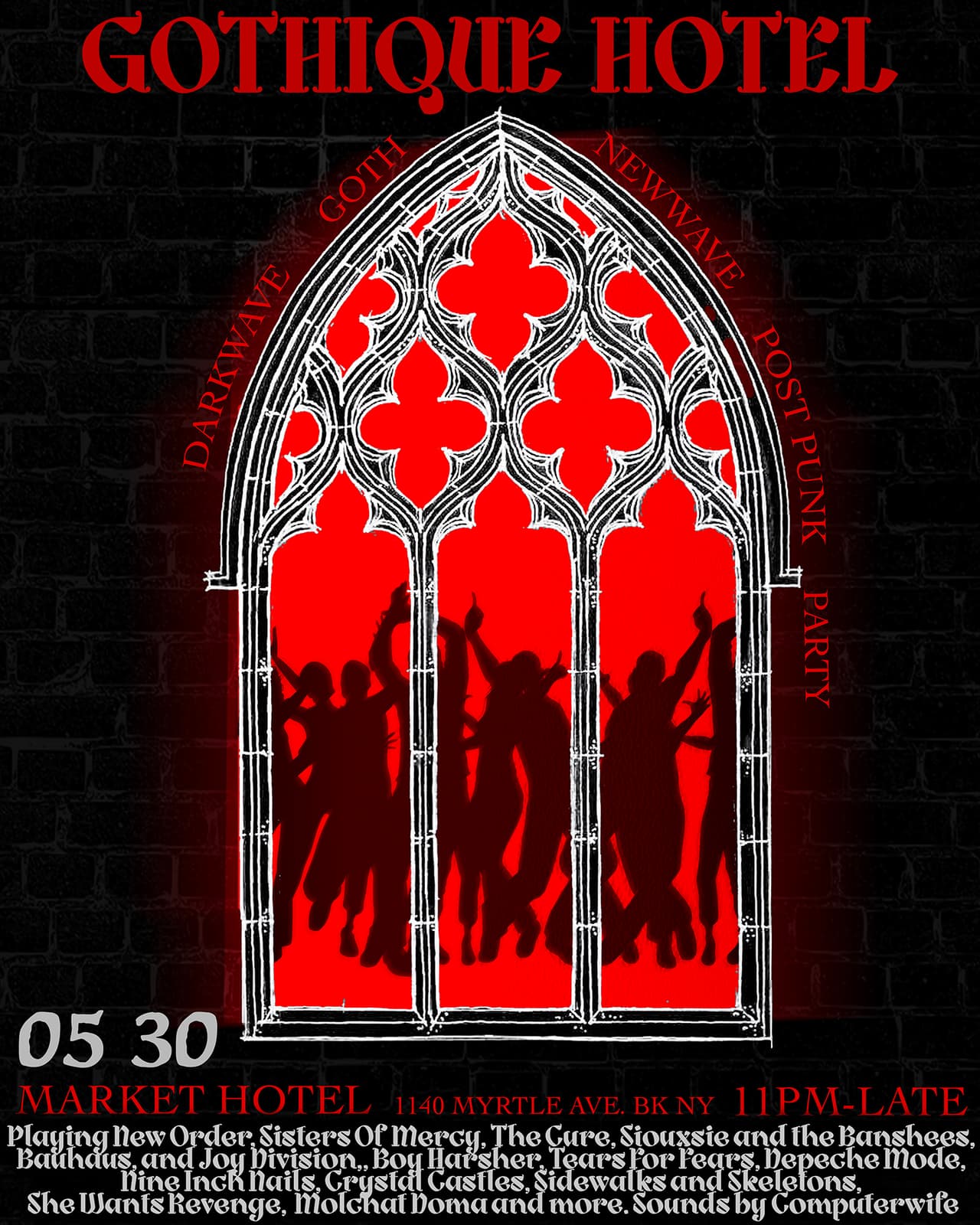 GOTHIQUE HOTEL: A DARKWAVE, GOTH NEWWAVE & POST PUNK PARTY